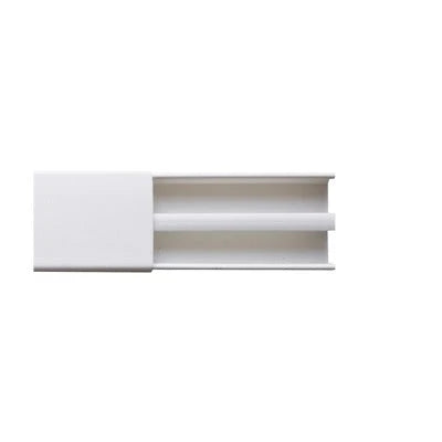 CANALETA BLANCA DOS VÍAS, DE PVC AUTO EXTINGUIBLE, 48 X 16 X TRAMO 2.5M (6101-01250)-Canaletas-THORSMAN-Bsai Seguridad & Controles