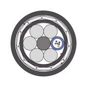 CARRETE DE 4 KM DE FIBRA OPTICA AÉREA (ADSS) G.652D ARMADA ANTI ROEDOR, DIELÉCTRICA, MONOMODO 6 HILOS, SPAN 200-Cable de Fibra Optica-LINKEDPRO BY FIBERHOME-Bsai Seguridad & Controles