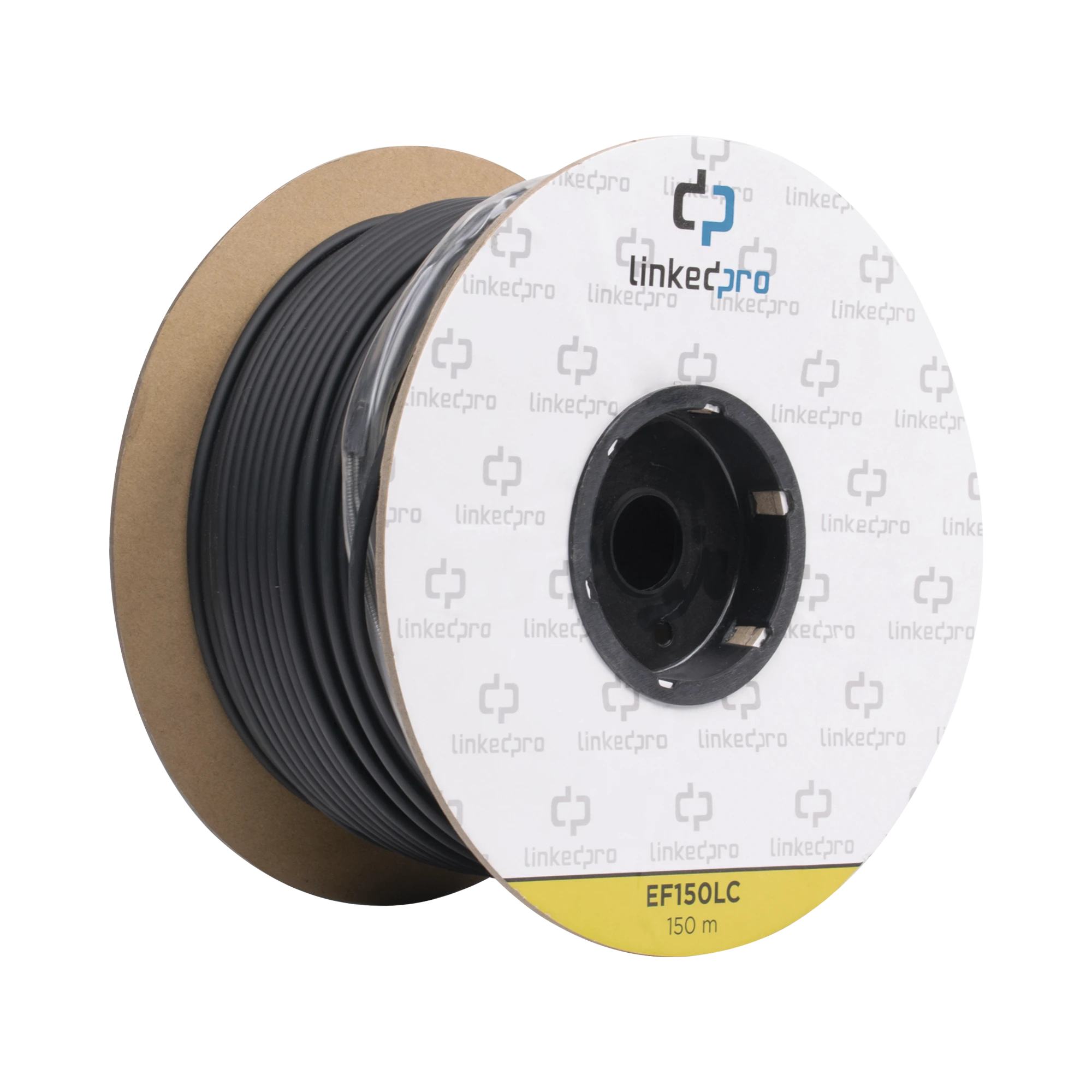 CARRETE DE FIBRA OPTICA MONOMODO CON CONECTORES LC-LC DUPLEX, REFORZADA CON KEVLAR, DE 150 METROS-Cable de Fibra Optica-LINKEDPRO BY EPCOM-Bsai Seguridad & Controles