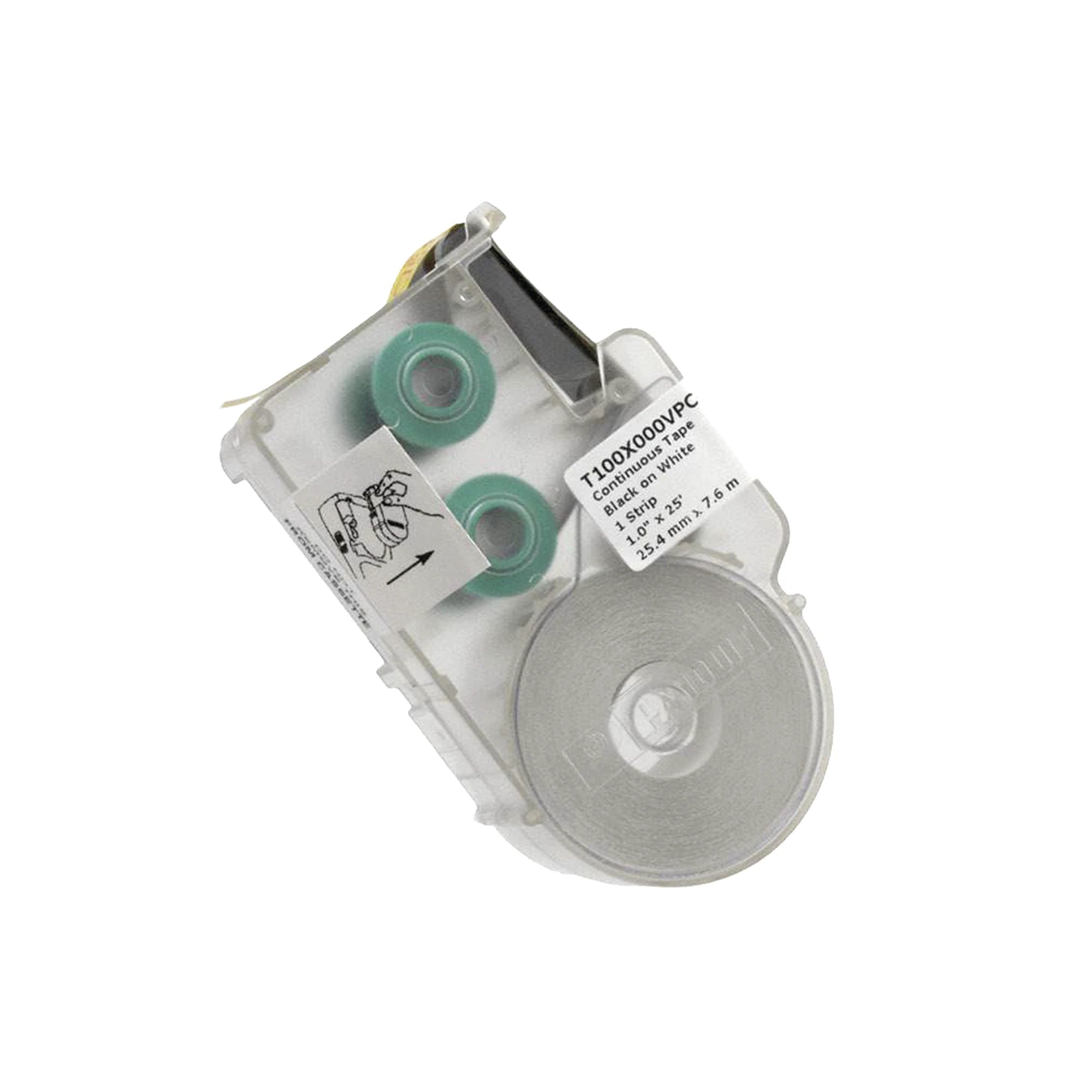 CASETE DE ETIQUETAS DE VINILO, CINTA CONTINUA, COLOR NEGRO SOBRE BLANCO, 25.4 MM DE ANCHO X 7.6 METROS DE LARGO-Herramientas-PANDUIT-Bsai Seguridad & Controles