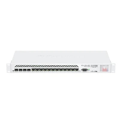 (CCR1036-12G-4S-EM) CLOUD CORE ROUTER, CPU 36 NÚCLEOS, 12 PUERTOS GIGABIT ETHERNET, 4 PUERTOS SFP Y 8 GB MEMORIA-Routers-Firewalls-Balanceadores-MIKROTIK-Bsai Seguridad & Controles