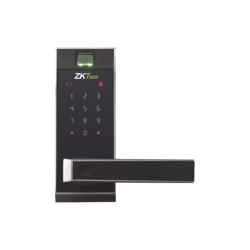 CERRADURA AUTONOMA CON LECTOR DE HUELLA DIGITAL CON TECLADO TACTIL Y COMUNICACION BLUETOOTH ESTÁNDAR AMERICANO-Automatizacion - Casa Inteligente-ZKTECO-Bsai Seguridad & Controles