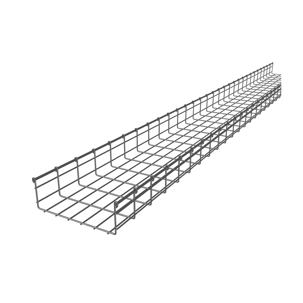 CHAROLA TIPO MALLA 116/300 MM, CON ACABADO ELCTRO ZINC, HASTA 553 CABLES CAT6, TRAMO 3 M-Charolas Tipo Malla-CHAROFIL-Bsai Seguridad & Controles