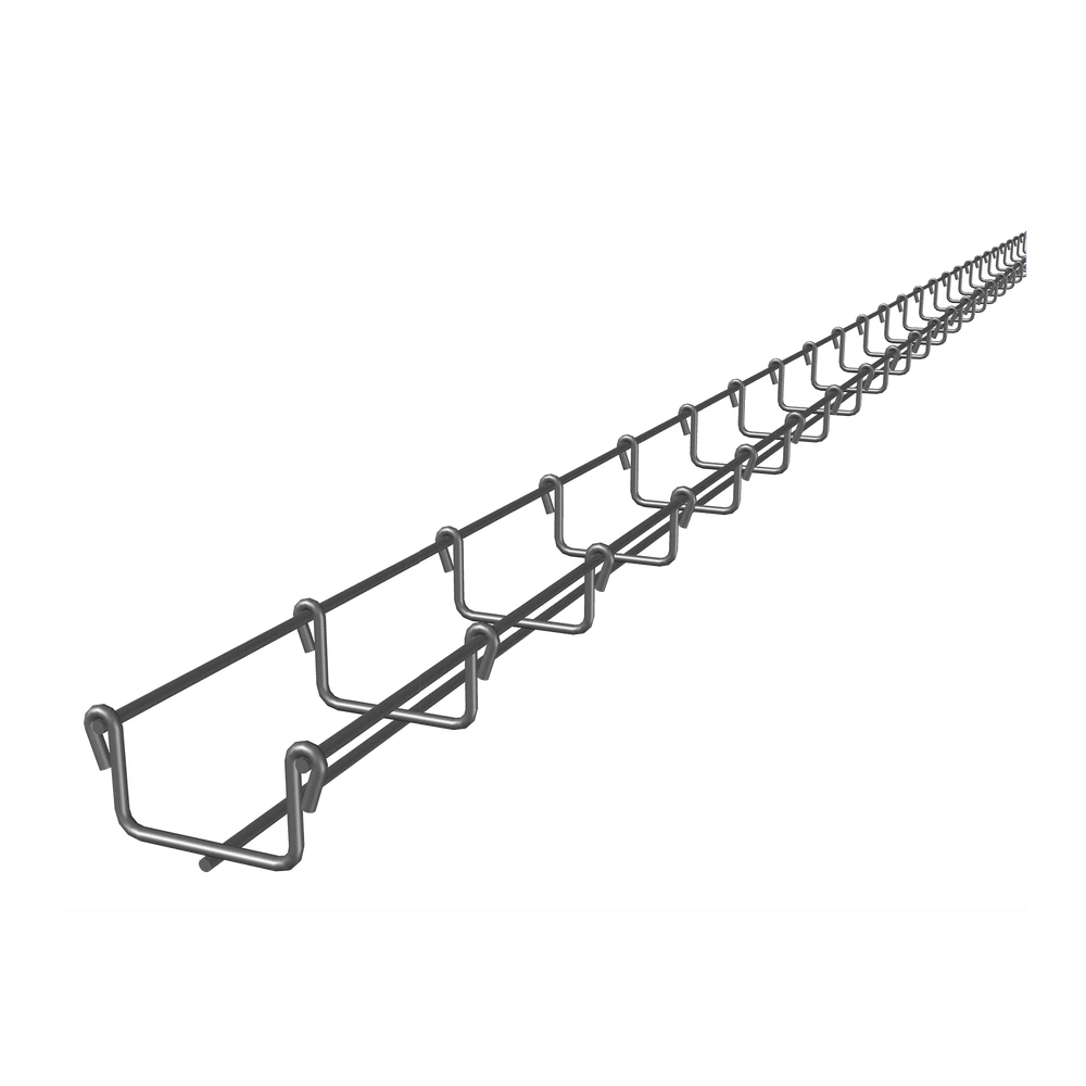 CHAROLA TIPO MALLA 33/50 MM, CON ACABADO ELECTRO ZINC, HASTA 26 CABLES CAT6, TRAMO 3 M-Charolas Tipo Malla-CHAROFIL-Bsai Seguridad & Controles
