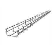 CHAROLA TIPO MALLA 66/100 MM, CON ACABADO ELECTRO ZINC, HASTA 105 CABLES CAT6, TRAMO 3 M-Charolas Tipo Malla-CHAROFIL-Bsai Seguridad & Controles