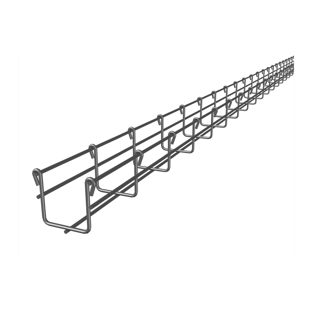 CHAROLA TIPO MALLA 66/50 MM, CON ACABADO ELECTRO ZINC, HASTA 52 CABLES CAT6, TRAMO 3 M-Charolas Tipo Malla-CHAROFIL-Bsai Seguridad & Controles