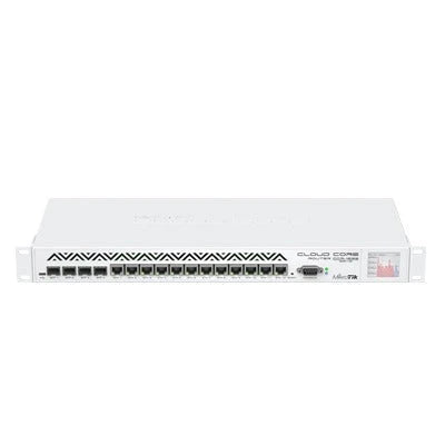 CLOUD CORE ROUTER, CPU 36 NÚCLEOS, THROUGPUT 16GBPS / 24MPPS, 12 PUERTOS GIGABIT ETHERNET, 4 PUERTOS SFP Y 4 GB DE MEMORIA, IDEAL PARA IPSEC-Routers-Firewalls-Balanceadores-MIKROTIK-Bsai Seguridad & Controles