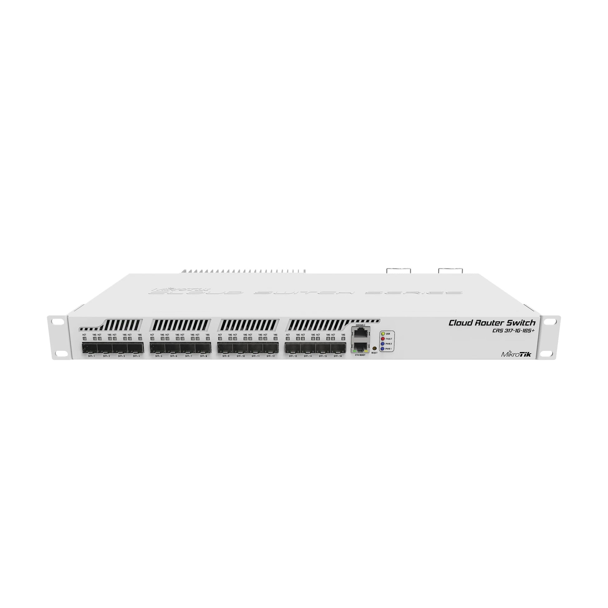 CLOUD ROUTER SWITCH CRS317-1G-16S+RM 16 PUERTOS SFP+, 1 PUERTO GIGABIT ETHERNET-Switches-MIKROTIK-Bsai Seguridad & Controles