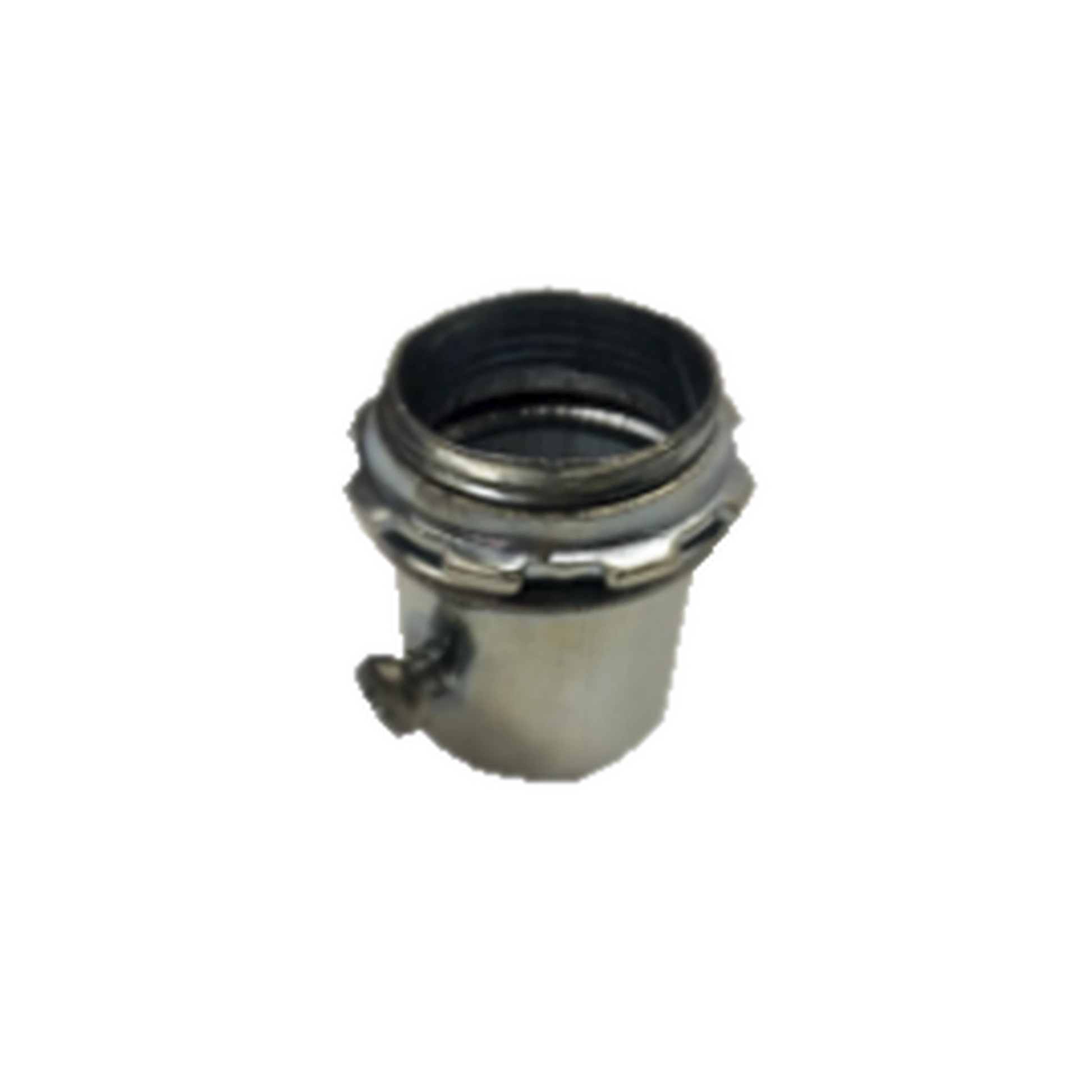 CONECTOR 1 1/2" (38MM) PARED DELGADA CON TORNILLO GALVANIZADO ETIQUETA VERDE-Tuberia Metalica-CATUSA-Bsai Seguridad & Controles