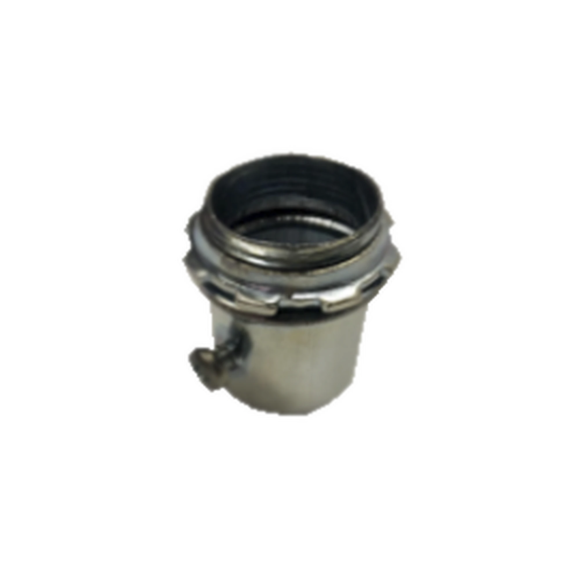 CONECTOR 1 1/2" (38MM) PARED DELGADA CON TORNILLO GALVANIZADO ETIQUETA VERDE-Tuberia Metalica-CATUSA-Bsai Seguridad & Controles