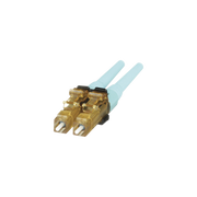 CONECTOR DE FIBRA OPTICA LC DUPLEX OPTICAM, MULTIMODO 50/125 OM3/OM4, PRE-PULIDO, COLOR AQUA-Conectores-PANDUIT-Bsai Seguridad & Controles