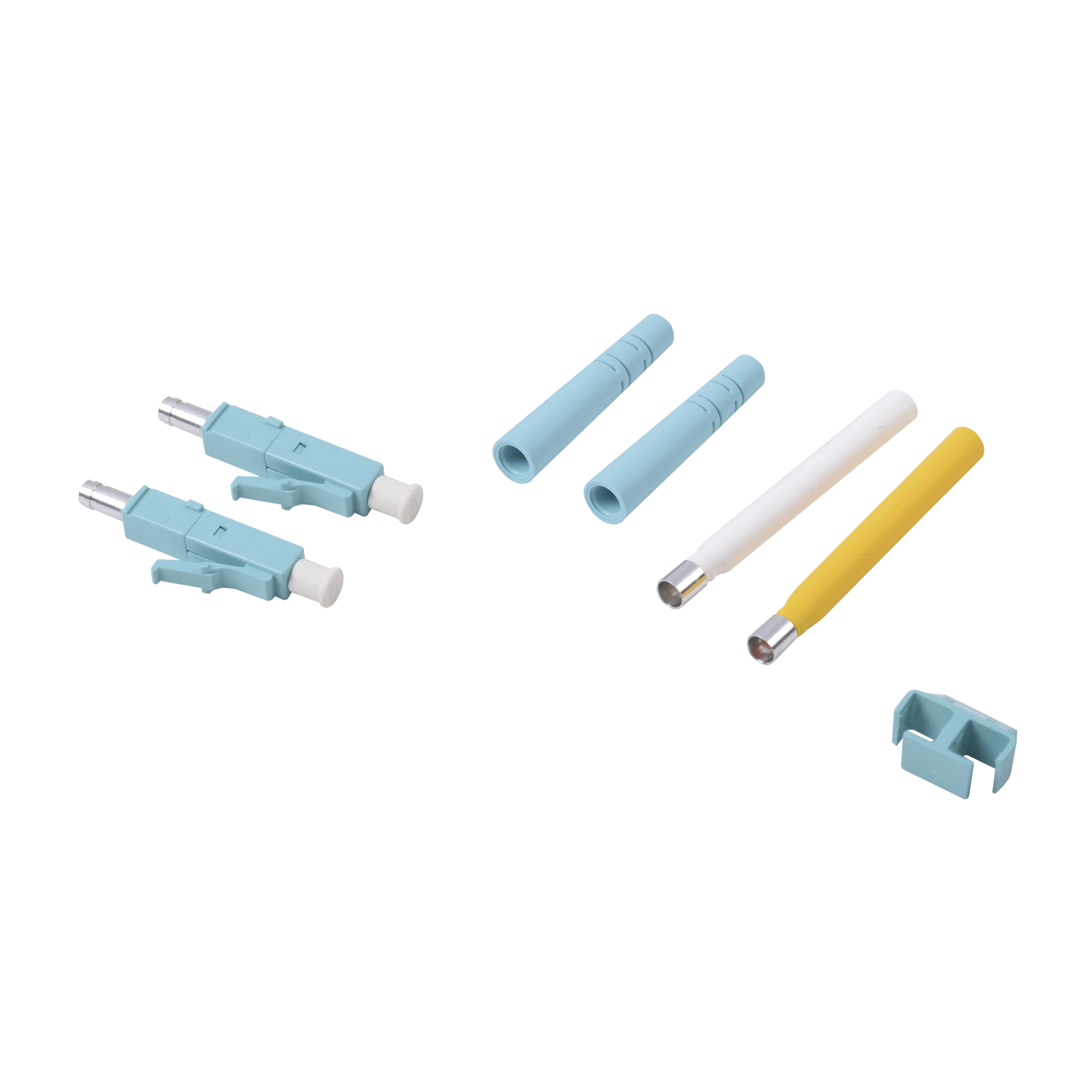 CONECTOR DE FIBRA OPTICA LC DUPLEX, EPOXICO, FIBRA RECUBIERTA, MULTIMODO, COLOR AQUA-Conectores-SIEMON-Bsai Seguridad & Controles
