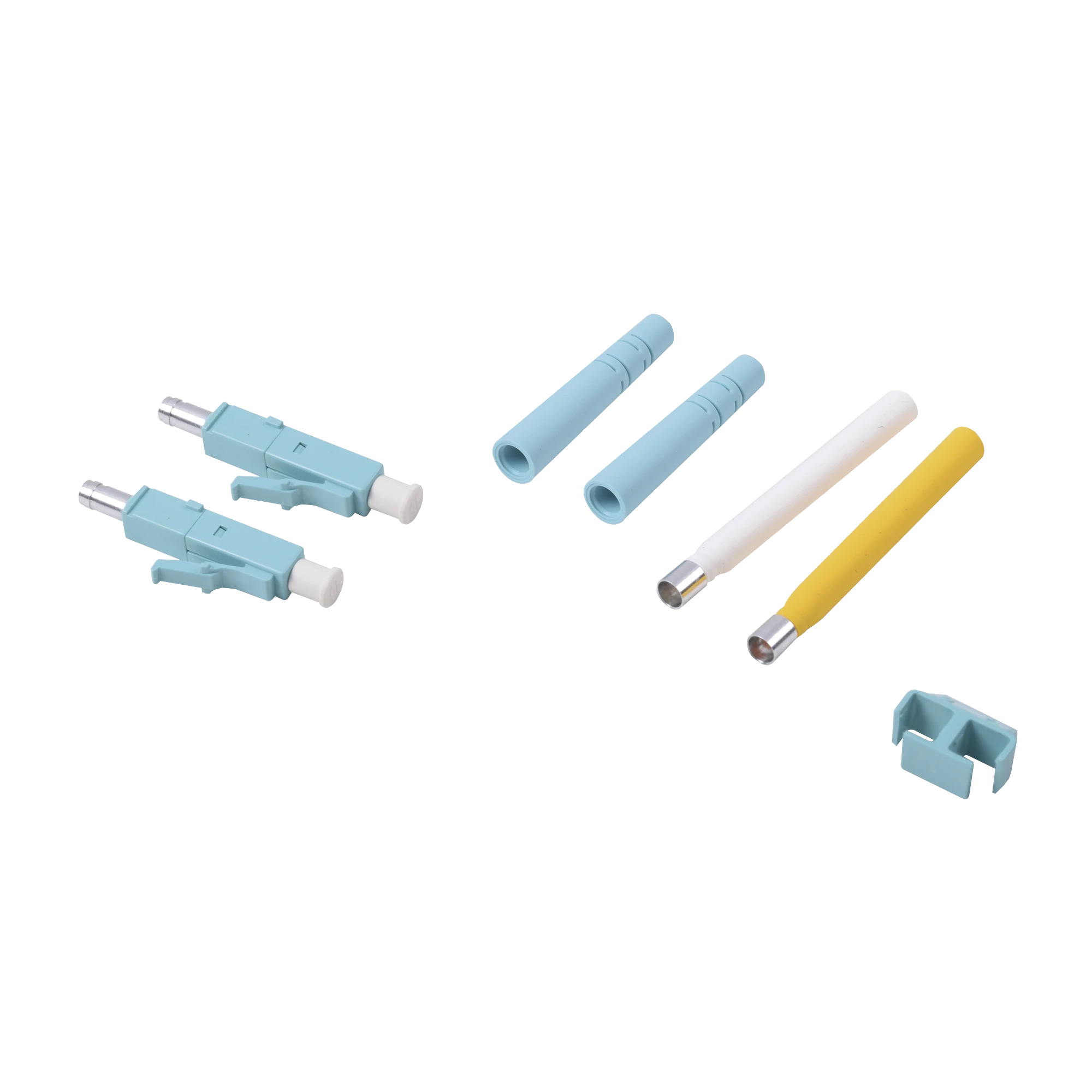 CONECTOR DE FIBRA OPTICA LC DUPLEX, EPOXICO, FIBRA RECUBIERTA, MULTIMODO, COLOR AQUA-Conectores-SIEMON-Bsai Seguridad & Controles