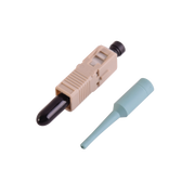 CONECTOR DE FIBRA OPTICA PRE-PULIDO XLR8 SC SIMPLEX, MULTIMODO 50/125 (OM3/OM4), OPTIMIZADO PARA LASER, COLOR AQUA-Conectores-SIEMON-Bsai Seguridad & Controles