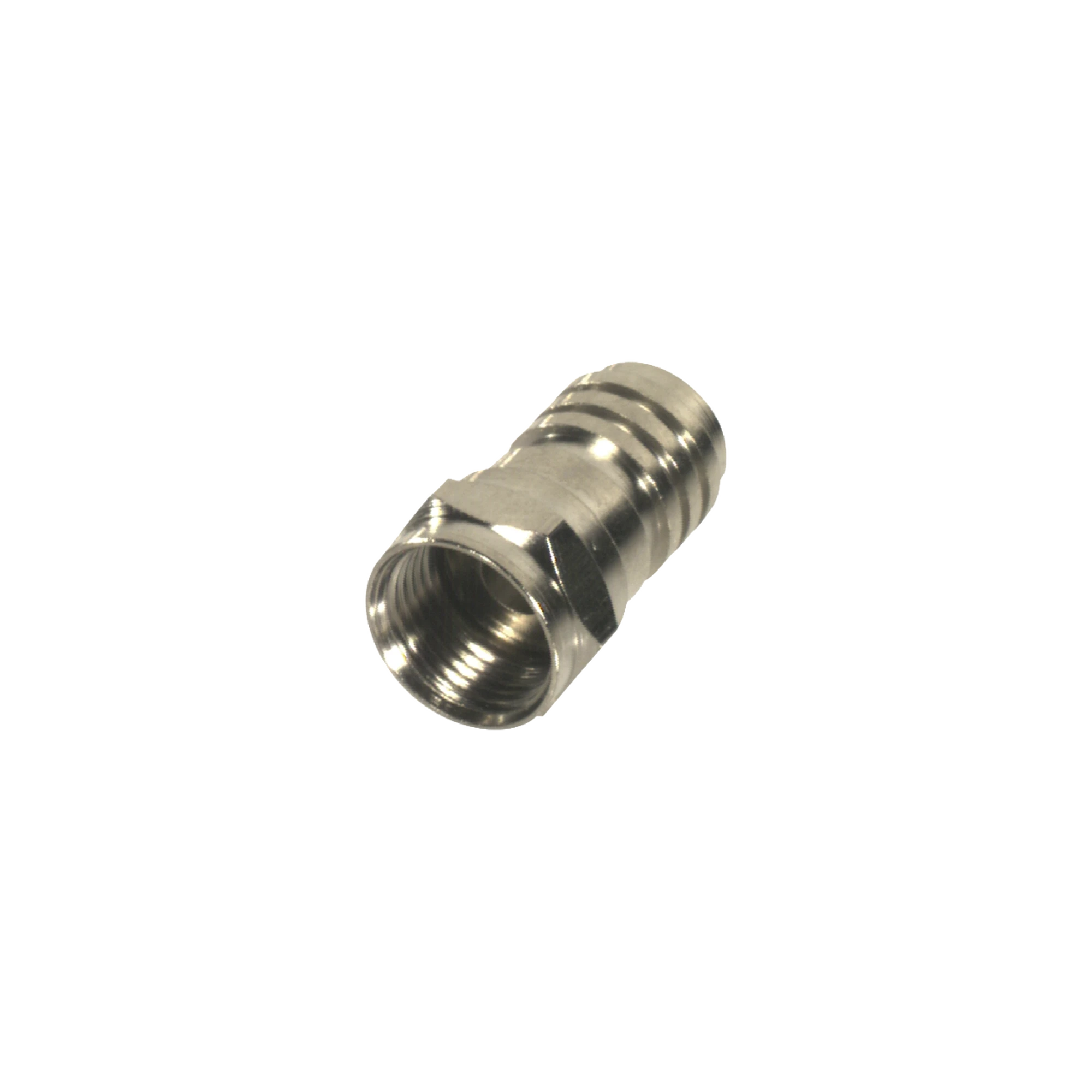 CONECTOR F MACHO PLEGABLE PARA CABLE COAXIAL RG-59/U, NIQUEL / NIQUEL /POLIETILENO.-Cableado-RF INDUSTRIES,LTD-Bsai Seguridad & Controles