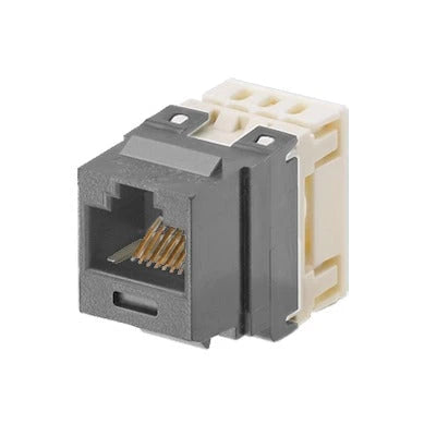 CONECTOR JACK ESTILO 110 (DE IMPACTO), TIPO KEYSTONE, CATEGORÍA 5E, DE 8 POSICIONES Y 8 CABLES, COLOR GRIS-Jacks / Plugs-PANDUIT-Bsai Seguridad & Controles