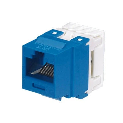 CONECTOR JACK ESTILO 110 (DE IMPACTO), TIPO KEYSTONE, CATEGORÍA 6, DE 8 POSICIONES Y 8 CABLES, COLOR AZUL-Jacks / Plugs-PANDUIT-NK688MBU-Bsai Seguridad & Controles