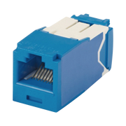 CONECTOR JACK RJ45 ESTILO TG, MINI-COM, CATEGORÍA 6A, DE 8 POSICIONES Y 8 CABLES, COLOR AZUL-Jacks / Plugs-PANDUIT-Bsai Seguridad & Controles
