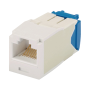 CONECTOR JACK RJ45 ESTILO TG, MINI-COM, CATEGORÍA 6A, DE 8 POSICIONES Y 8 CABLES, COLOR BLANCO-Jacks / Plugs-PANDUIT-Bsai Seguridad & Controles