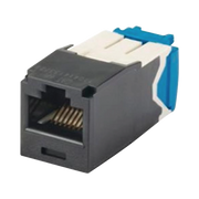 CONECTOR JACK RJ45 ESTILO TG, MINI-COM, CATEGORÍA 6A, DE 8 POSICIONES Y 8 CABLES, COLOR NEGRO-Jacks / Plugs-PANDUIT-Bsai Seguridad & Controles