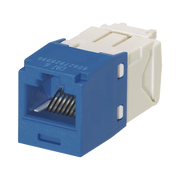 CONECTOR JACK RJ45 ESTILO TG, MINI-COM, CATEGORÍA 6, DE 8 POSICIONES Y 8 CABLES, COLOR AZUL-Jacks / Plugs-PANDUIT-Bsai Seguridad & Controles