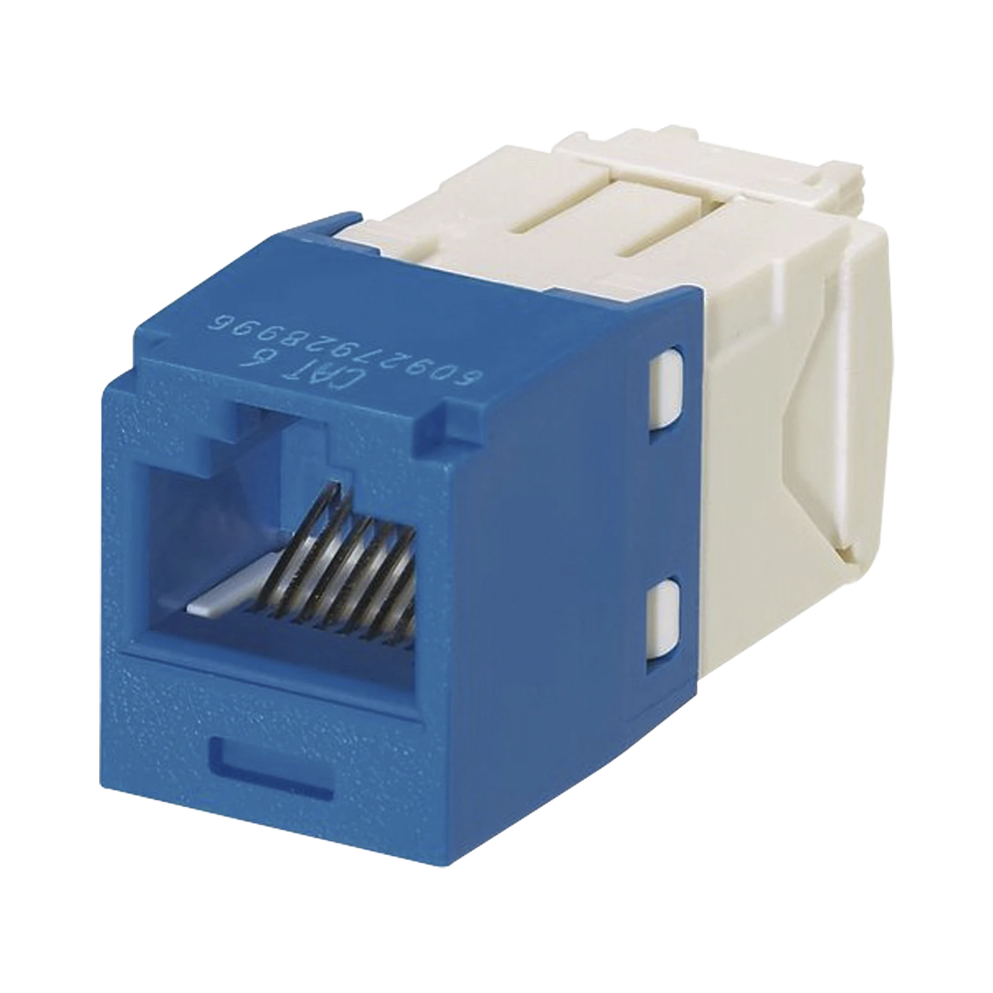 CONECTOR JACK RJ45 ESTILO TG, MINI-COM, CATEGORÍA 6, DE 8 POSICIONES Y 8 CABLES, COLOR AZUL-Jacks / Plugs-PANDUIT-Bsai Seguridad & Controles