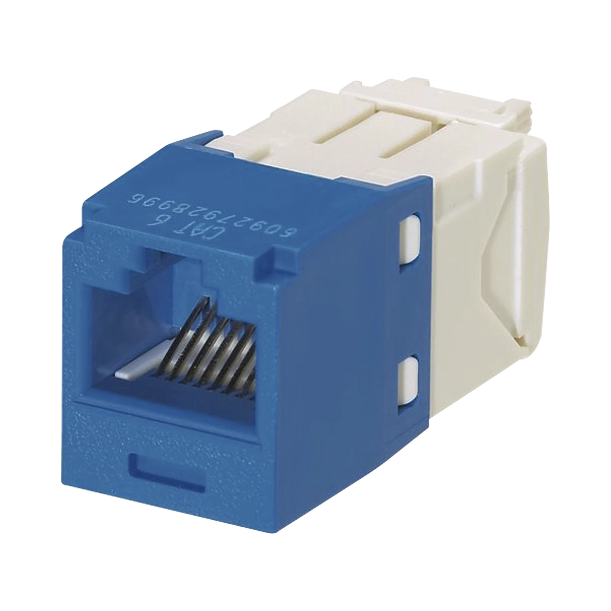 CONECTOR JACK RJ45 ESTILO TG, MINI-COM, CATEGORÍA 6, DE 8 POSICIONES Y 8 CABLES, COLOR AZUL-Jacks / Plugs-PANDUIT-Bsai Seguridad & Controles