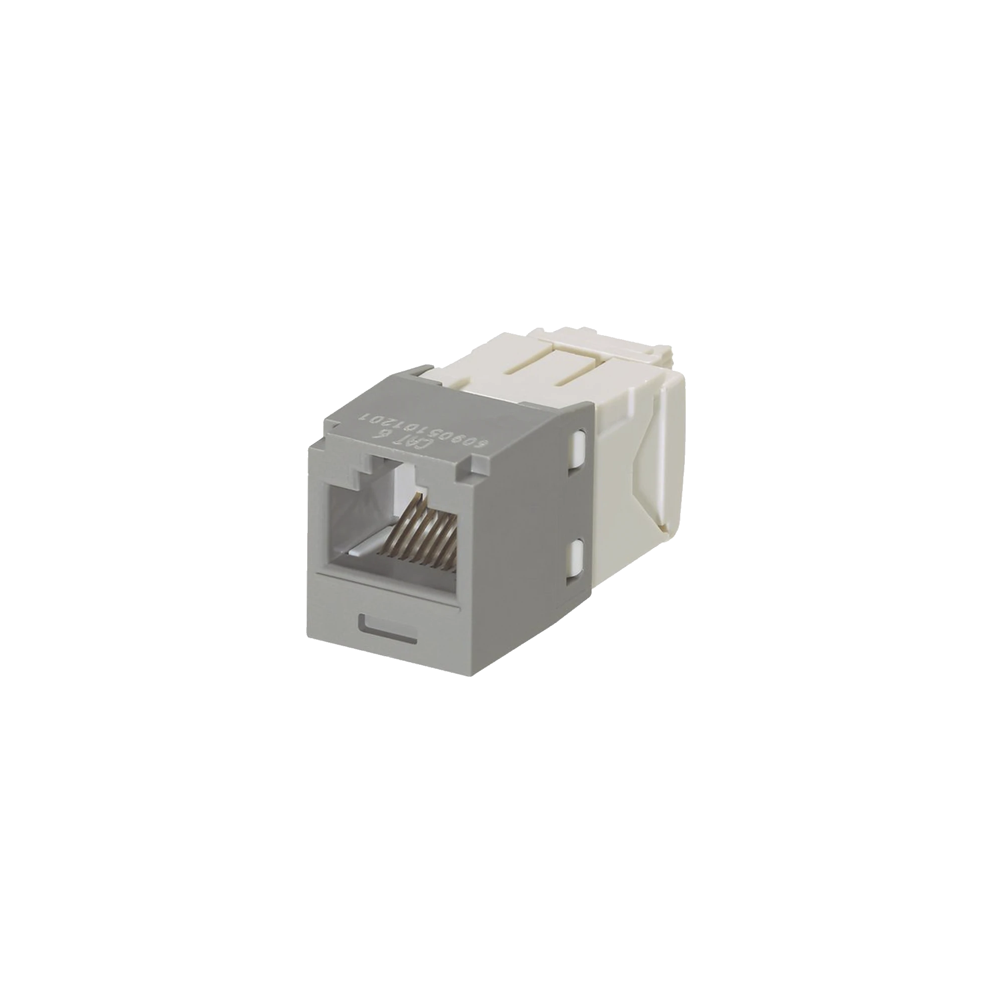 CONECTOR JACK RJ45 ESTILO TG, MINI-COM, CATEGORÍA 6, DE 8 POSICIONES Y 8 CABLES, COLOR GRIS-Jacks / Plugs-PANDUIT-Bsai Seguridad & Controles