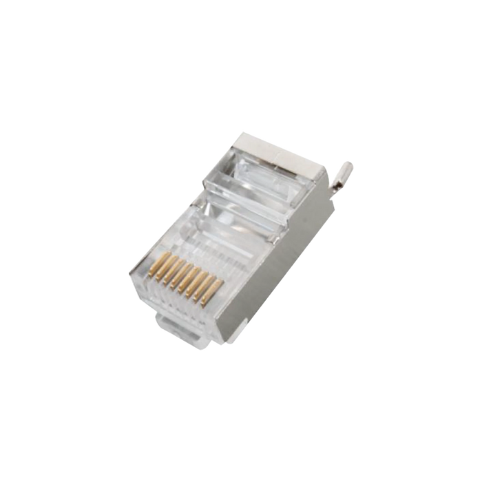 CONECTOR RJ45 PARA CABLE FTP/STP CATEGORIA 5E - BLINDADO CON PIN A TIERRA-Jacks / Plugs-LINKEDPRO-Bsai Seguridad & Controles