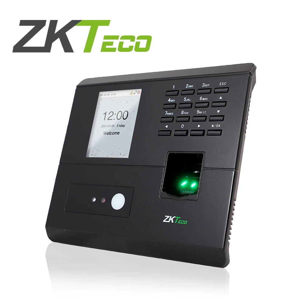 CONTROL DE ASISTENCIA Y ACCESO ZKTECO MB10-VL POR RECONOCIMIENTO FACIAL VISIBLE LIGHT ALMACENA HASTA 100 ROSTROS / 500 HUELLAS / 50,000 EVENTOS SALIDA DE RELEVADOR PARA CONTROLAR UNA PUERTA Y UN BOTON DE SALIDA COMPATIBLE CON CLOUDCLOCK / BIOTIME PRO /...-Biometricos-ZKTECO-Bsai Seguridad & Controles