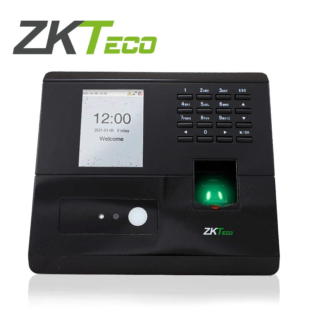 CONTROL DE ASISTENCIA Y ACCESO ZKTECO MB10-VL POR RECONOCIMIENTO FACIAL VISIBLE LIGHT ALMACENA HASTA 100 ROSTROS / 500 HUELLAS / 50,000 EVENTOS SALIDA DE RELEVADOR PARA CONTROLAR UNA PUERTA Y UN BOTON DE SALIDA COMPATIBLE CON CLOUDCLOCK / BIOTIME PRO /...-Biometricos-ZKTECO-Bsai Seguridad & Controles
