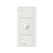 CONTROL REMOTO INALAMBRICO CON 3 BOTONES SUBIR/BAJAR, ENCENDER, APAGAR, NIGHTLIGHT COLOR BLANCO-Automatizacion - Casa Inteligente-LUTRON ELECTRONICS-Bsai Seguridad & Controles