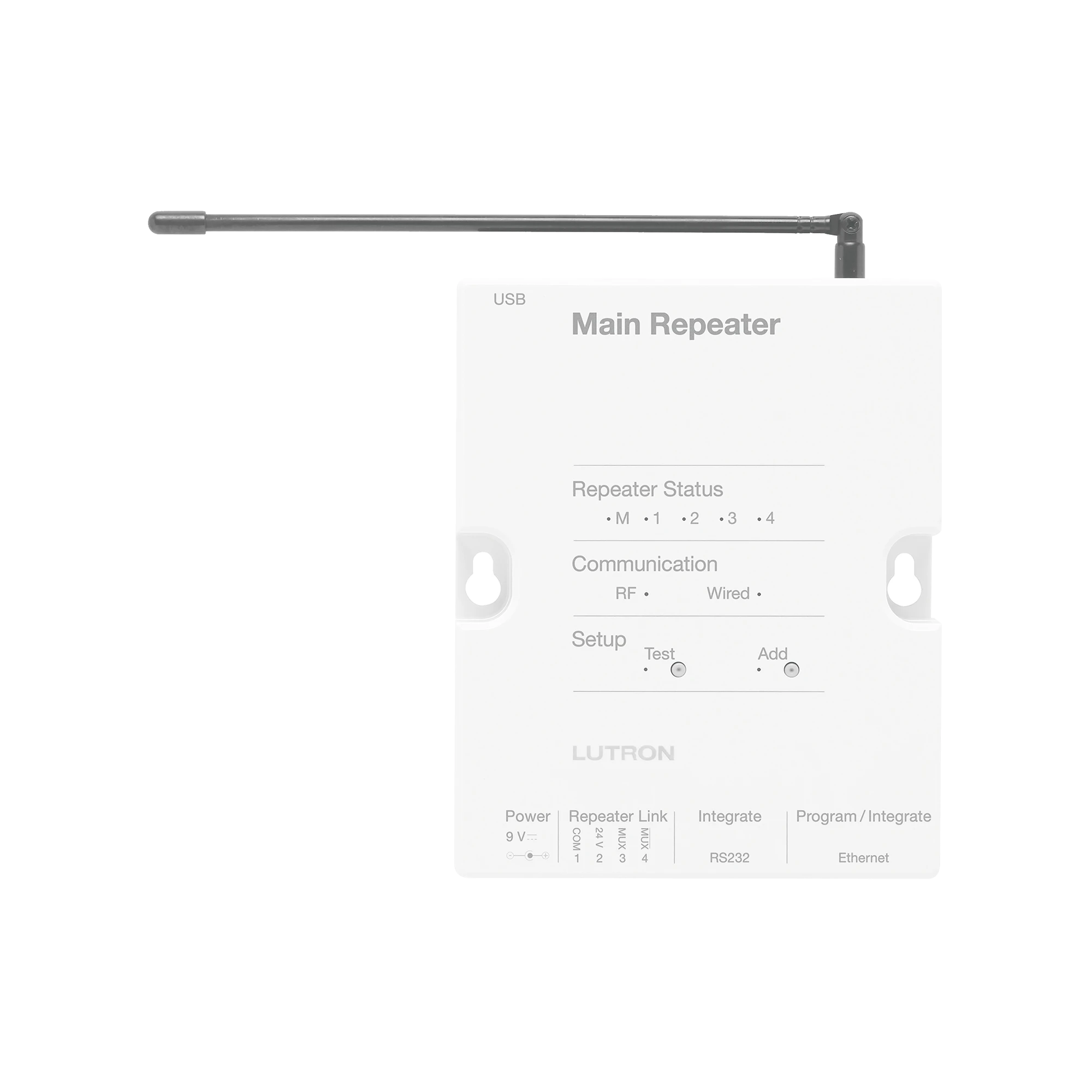 CONTROLADOR HUB PRINCIPAL PARA RADIORA2 LUTRON, SOPORTA 100 DISPOSITIVOS, 4 REPETIDORES, PROGRAMACION VÍA SOFTWARE PC. ALCANCE TOTAL DEL SISTEMA 2 HUB 8 REP-Automatizacion - Casa Inteligente-LUTRON ELECTRONICS-Bsai Seguridad & Controles