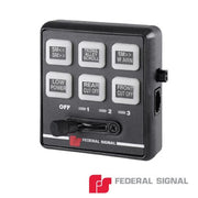 CONTROLADOR SERIAL DE 6 BOTONES PARA BARRAS DE LUCES-Sirenas / Bocinas / Controladores-FEDERAL SIGNAL-Bsai Seguridad & Controles