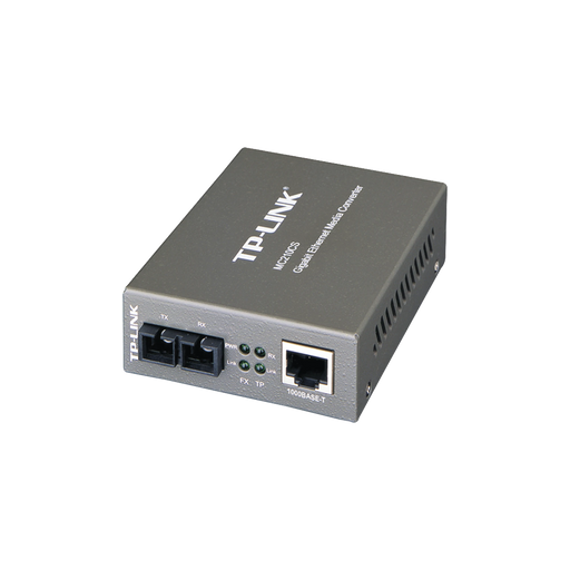 CONVERTIDOR MULTIMEDIA MONO-MODO, 1 PUERTO RJ45 1000 MBPS, CONECTOR DE FIBRA SC, HASTA 15 KM-Convertidores de Medios-TP-LINK-Bsai Seguridad & Controles
