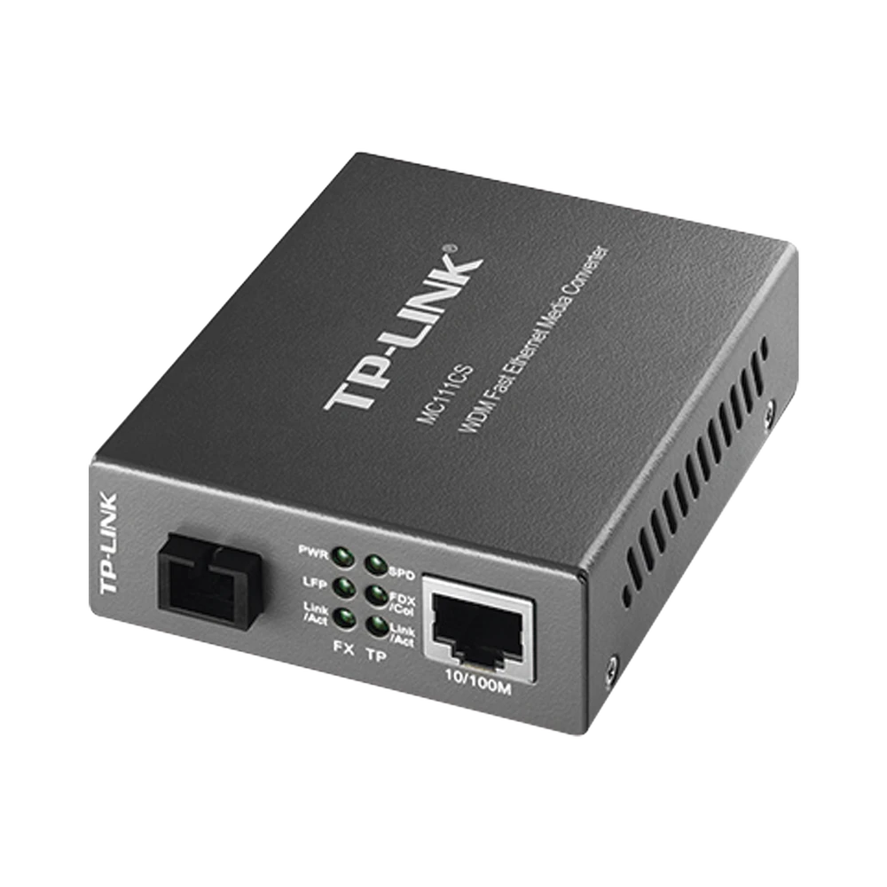 CONVERTIDOR MULTIMEDIA VDM MONOMODO, 1 PUERTO RJ45 10/100, 1 PUERTO SC/UPC, HASTA 20KM-Convertidores de Medios-TP-LINK-Bsai Seguridad & Controles