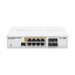 CLOUD ROUTER SWITCH ADMINISTRABLE L3, 8 PUERTOS 10/100/1000 MBPS C/POE PASIVO O 802.3AF/AT, 4 PUERTOS SFP-Switches PoE-MIKROTIK-CRS112-8P-4S-IN-Bsai Seguridad & Controles