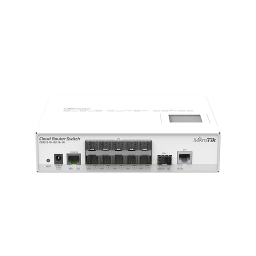 (CRS212-1G-10S-1S+IN) CLOUD ROUTER SWITCH CAPA 3, 10 PUERTOS SFP, 1 SFP+ (ESCRITORIO)-Switches-MIKROTIK-CRS212-1G-10S-1S+IN-Bsai Seguridad & Controles