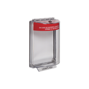 CUBIERTA UNIVERSAL TRANSPARENTE, TEXTO DE INCENDIO EN ESPAÑOL-Dispositivos Convencionales-STI-Bsai Seguridad & Controles