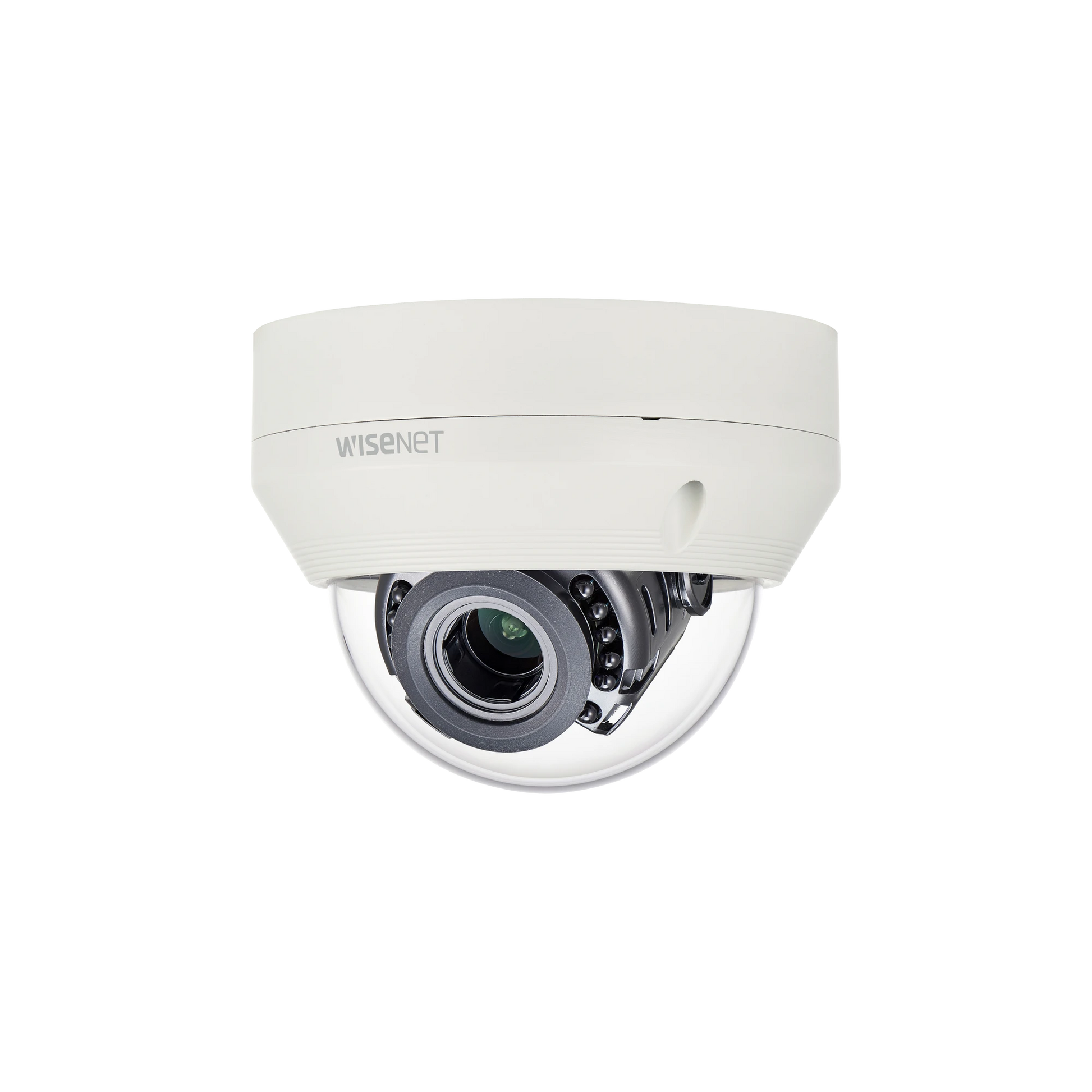 CÁMARA DOMO ANTIVANDALICO 4 MEGAPI­XEL / LENTE VARIFOCAL 3.2 - 10 MM / IR 30 M / DWDR / HLC / BLC-Cámaras-HANWHA TECHWIN WISENET-Bsai Seguridad & Controles