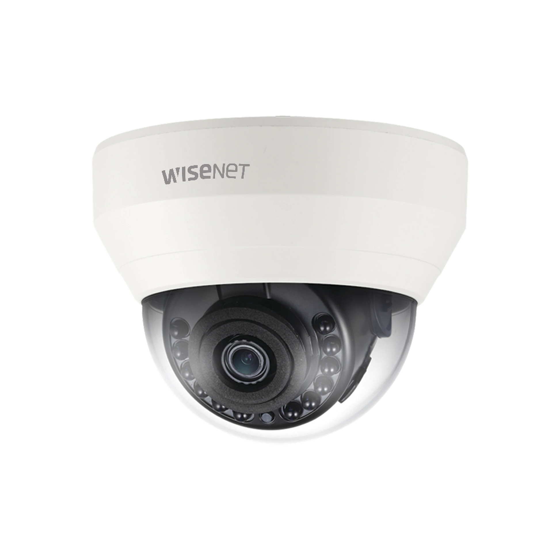 CÁMARA DOMO HÍBRIDA INTERIOR / AHD 1080P / CBVS ANALÃ³GICO / LENTE FIJO 4MM / IR 20M-Cámaras-HANWHA TECHWIN WISENET-Bsai Seguridad & Controles
