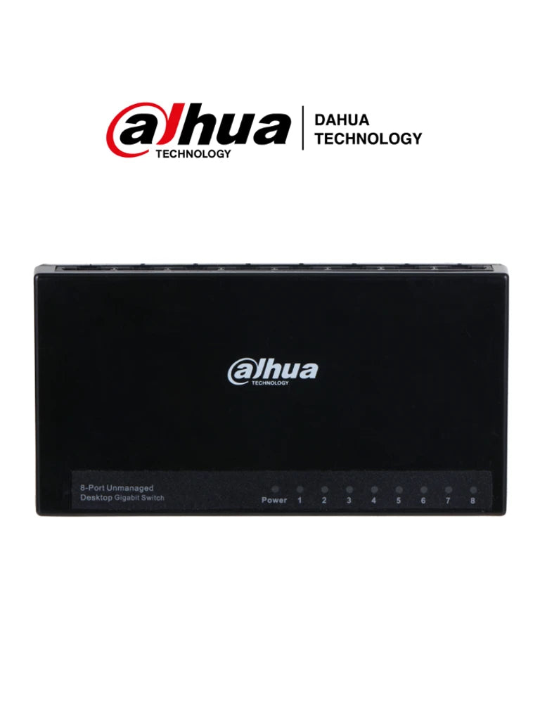 DAHUA DH-PFS3008-8GT-L - SWITCH PARA ESCRITORIO 8 PUERTOS/ GIGABIT ETHERNET/ 10/100/1000/ DISEÑO COMPACTO/ CAPA 2/ SWITCHING 16 GBPS/ VELOCIDAD DE REENVIO DE PAQUETES11.9 MBPS/ #LONUEVO-Switches-DAHUA-Bsai Seguridad & Controles
