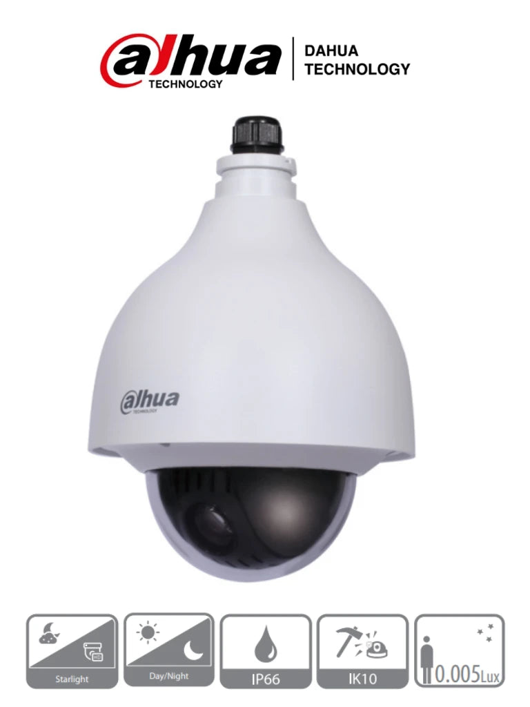 DAHUA DH-SD40215N-HC-LA - CAMARA MINI PTZ HDCVI DE 2 MEGAPIXELES/ 15X DE ZOOM OPTICO/ WDR REAL DE 120 DB/ 3D DNR/ STARLIGHT/ IP66/ IK10 / SOPORTA TVI/AHD/CVBS-PTZ-DAHUA-Bsai Seguridad & Controles