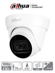 DAHUA HAC-HDW1200TL-A - CAMARA DOMO 1080P/ LENTE E 2.8MM/ ANGULO DE 103 GRADOS/ IR DE 30 MTS/ MICROFONO INTEGRADO/ IP67/ DWDR/ METAL+POLICARBONATO/-Cámaras-DAHUA-Bsai Seguridad & Controles