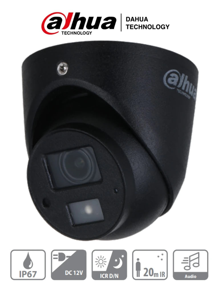 DAHUA HAC-HDW3200G-M-0360B - CAMARA MINI DOMO 1080P/ ESPECIAL PARA DVR MOVIL DAHUA/ LENTE DE 3.6MM/ ANGULO DE 83 GRADOS/ MICROFONO INTEGRADO/ IR 20MTS/ SHOCK-PROOF/ IP67/ #PROYECTOS-Cámaras-DAHUA-Bsai Seguridad & Controles