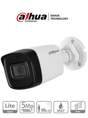 DAHUA HAC-HFW1500TL-A-28 - CAMARA BULLET DE 5 MEGAPIXELES/ MICROFONO INTEGRADO/ LENTE DE 2.8MM/ IR DE 80 MTS/ IP67/ STARLIGHT/ CVI/CVBS/AHD/TVI/ #LONUEVO-Bullet-DAHUA-Bsai Seguridad & Controles