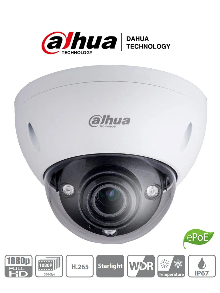 DAHUA IPC-HDBW5231E-ZE-HDMI - CÁMARA IP DOMO 2 MEGAPIXELES CON SALIDA HDMI/ LENTE MOTORIZADO DE 2.7 A 13.5/ IR DE 50 MTS/ E&S DE AUDIO Y ALARMA/ IP67/ IK10/ EPOE/ MICROSD #PROYECTOS-Domo-DAHUA-Bsai Seguridad & Controles