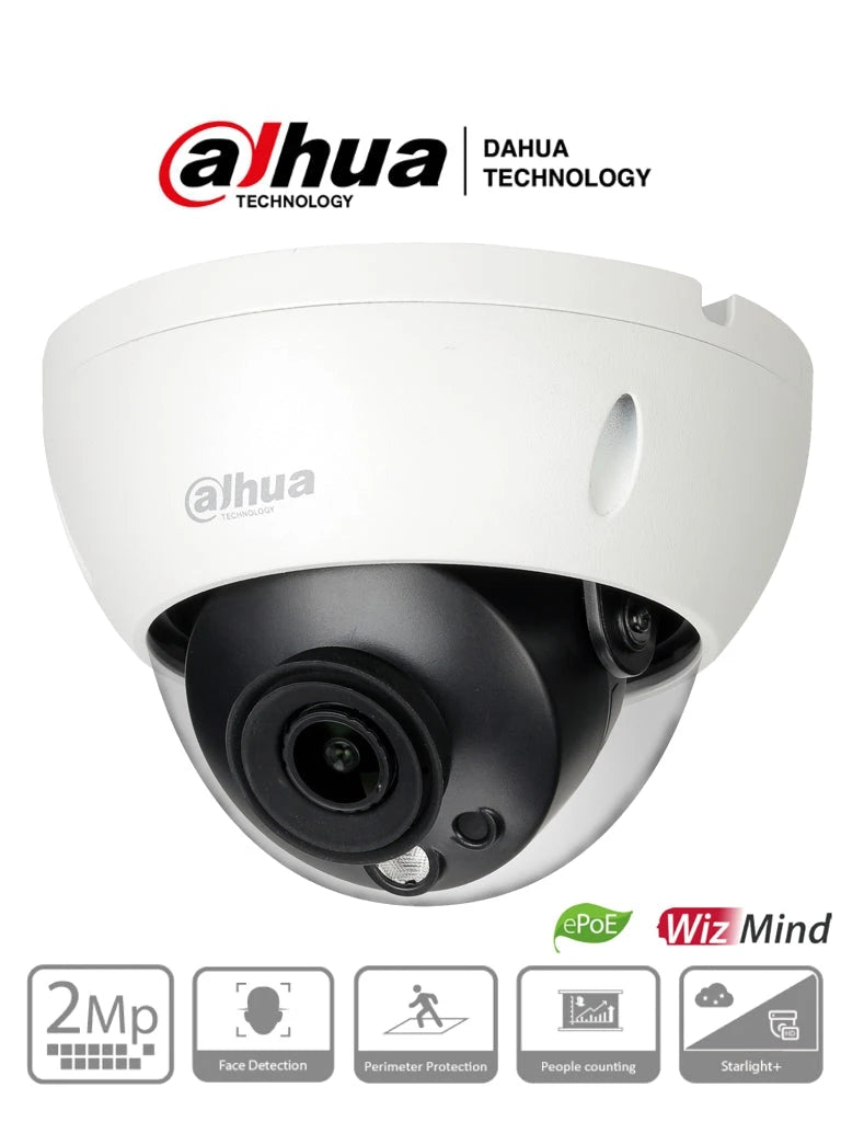 DAHUA IPC-HDBW5241RN-ASE - CÁMARA IP DOMO 2 MEGAPIXELES/ CON IA/ LENTE DE 2.8MM/ H.265/ DETECCIÓN DE ROSTROS/ IR 50 METROS/ E&S DE ALARMA Y AUDIO/ RANURA PARA MICROSD/ IP67/ IK10/ #PROTECCIÓNPERIMETRAL #PROYECTOS-Cámaras IP-DAHUA-Bsai Seguridad & Controles
