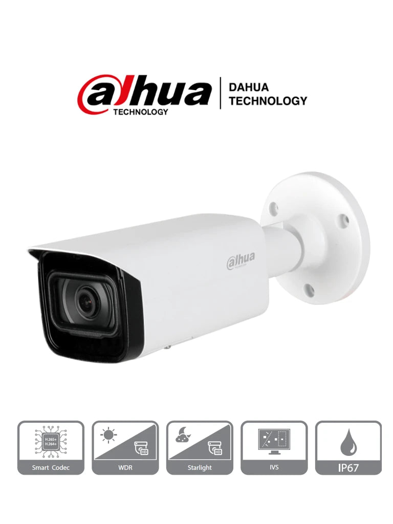 DAHUA IPC-HFW2831T-AS - CAMARA IP BULLET 4K/ 8 MEGAPIXELES/ H.265+/ WDR REAL/ LENTE DE 3.6 MM/ IR 50 MTS/ IP67/ E&S DE ALARMA/ RANURA MICROSD/ POE/-Bullet-DAHUA-Bsai Seguridad & Controles