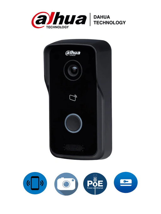 DAHUA VTO2111DPS2 - FRENTE DE CALLE ALÁMBRICO / INDEPENDIENTE / ANGULO VISIÓN 107 GRADOS / APERTURA DE PUERTA REMOTA, CON TARJETA O MONITOR / PARA EXTERIOR IP65 / POE 802.3 AF / 10 MONITORES #VDPDAHUA-Frentes de Calle-DAHUA-Bsai Seguridad & Controles